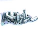 Blind Threaded Stangoffs Hex Head Screw Aluminum Steel Material for Telecommunic