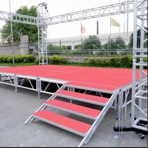 Wholesale 3 Floors GF Truss 1.22*1.22m Mobile Aluminum Floor Truss With Adjustable Legs from china suppliers