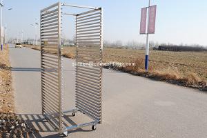 Wholesale 35 Layers Single Row 0.8mm Stainless Steel Rack Trolley from china suppliers