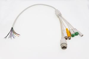 Wholesale IP67 RJ45+AUDI+VIDEO+Terminal block+DC Jack whitle multi function security camera cable from china suppliers