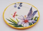 Customized Ceramic Dinner Plates , Flower Decal 8 Inch 10 Inch Dinner Plates