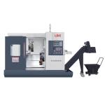 Slant Bed Double Head Vertical Turning Lathe For Metal Servo Motor
