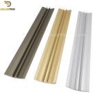 Matt Light Gold Flooring Threshold Strips , Metal Floor Trim 2500mm Length