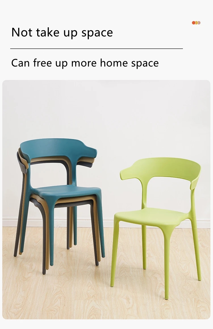 Full PP Plastic Stackable Dining Chairs OEM ODM Moulded Plastic Dining Chairs