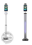Android Office Staff Attendance Facial Recognition Thermometer Height Adjustable