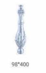 100x100 Or 4x4 Inch Cast Aluminum Fence Post Cap With Ornamental Metal Frame And