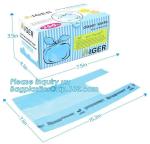 plastic t-shirt shape bag/ diaper sack bag with powder scent, biodegradable