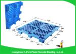 Anti - Slip Industrial HDPE Nestable Plastic Pallets With Durable Solid Deck