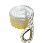 20mm/24mm 220m 3 Strand Nylon Twisted Rope With White Color