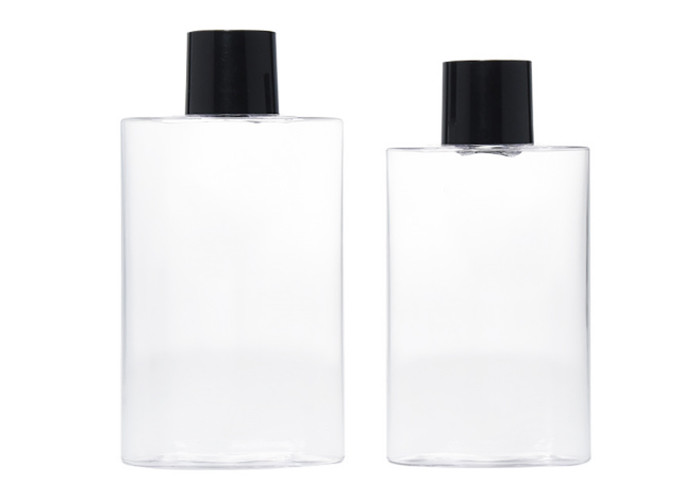 250ml PETG Transparent Plastic Bottle Hot Stamping Printing With Screw Cap