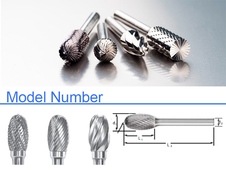 6MM Cone Carbide Burr Tungsten Bur Power Tools Customized Size Easy To Use