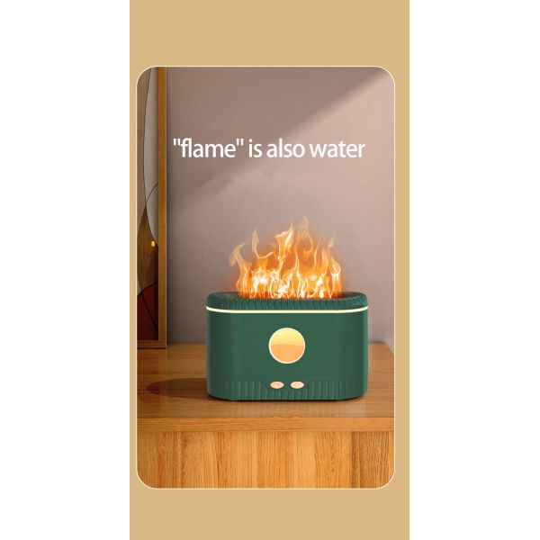 USB Portable Waterless Aromatherapy Diffuser Machine 200mL With LED Flame Light