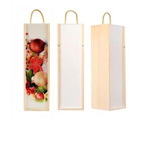 Wholesale Creative DIY Sublimation Blanks Heat Transfer Printing Wood Sublimation Wine Box from china suppliers
