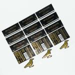 Pattern Printing Wine Sticker Labels 0.13mm Self Adhesive Wine Bottle Labels