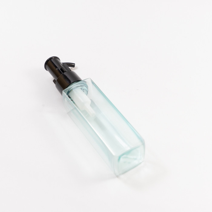 150ml Square Blue Clear Plastic Bottle For Toner Shampoo Lotion