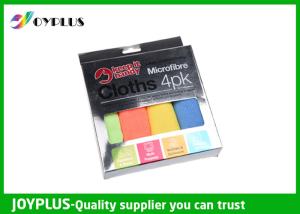Wholesale Value Set Microfiber cleaning cloth Beautiful silver color box packing from china suppliers