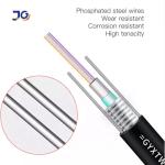 outdoor single mode G652D 4 6 8 12 16 24 core armoured fiber optical cable with