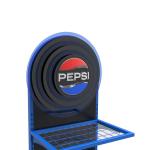 Metal Drink Bottle Display Stand with LED Lighted Logo for Wholesale