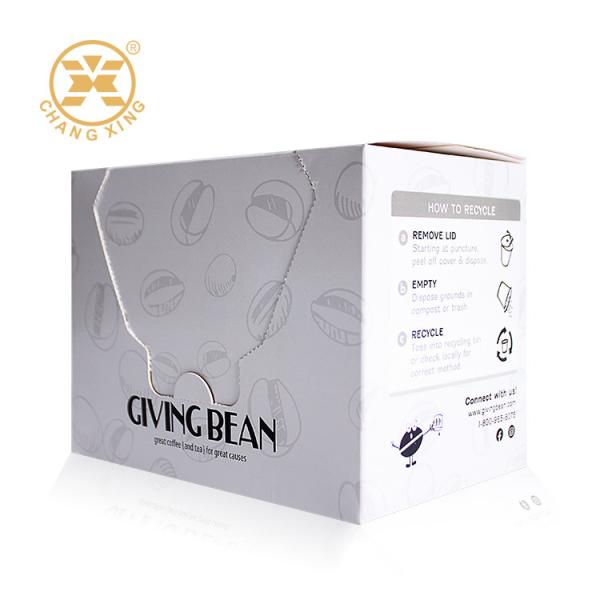 Custom White Paper Corrugated Cardboard Packing Boxes Coffee Sachet Packaging