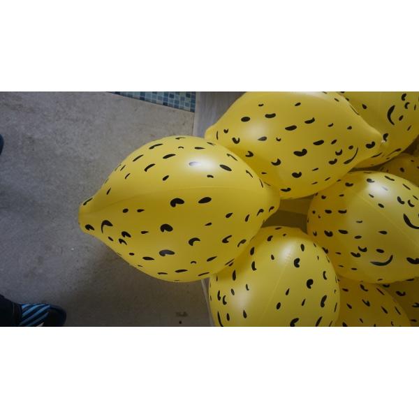 Durable Yellow 90cm Lemon Shaped Balloons With Digital Printing