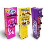 FSDU Corrugated cardboard paper dumpbin unit display stand box