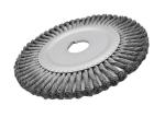 300mm Knot Wire Wheel Brush with 0.5mm Carbon Steel Wire for Aggressive Edge Use