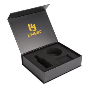 Wholesale Custom logo Black Magnet Magnetic Luxury Packaging Folding Paper Business Gift Box from china suppliers