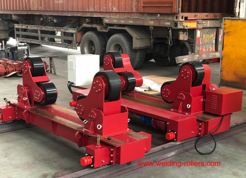 150 Ton Welding Pipe Rollers Self Aligning With Wireless Hand Control