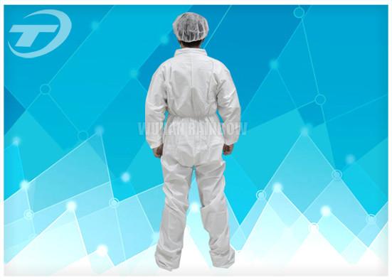 Fully CPE Film Breathable Disposable Coverall Suit / Disposable Plastic Body