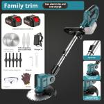 9 Inch Brushless Electric Garden Lawn Mower 500W With Power Display