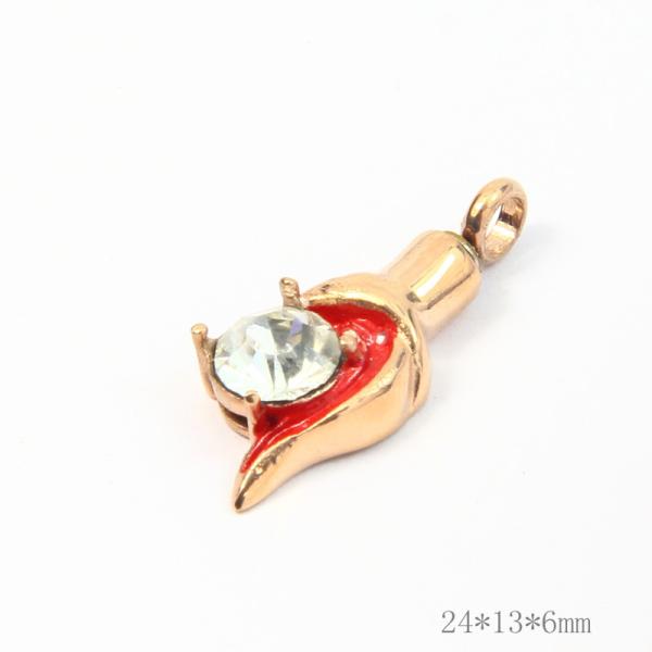Fashion New Unique Design Stainless Steel Perfume Bottle Chain Necklace Pendant