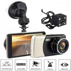 Wholesale Front Rear Car Dual Camera Dash Cam Recorder 4 Inch Front 1080P Back 720P from china suppliers