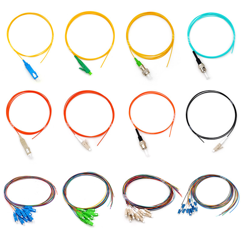 12 Core Fiber Optic Pigtails UPC APC For FTTH FTTB FTTX Network