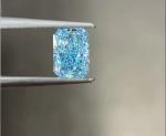 VS1 Loose Lab Grown Blue CVD Synthetic Diamonds IGI Certified 1.1ct