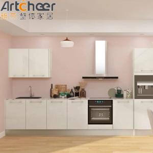 Wholesale White Kitchen Cabinets with Customized Color and Durable High Gloss Lacquer Finish from china suppliers