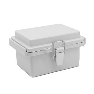 Wholesale Watertight Hinged Plastic Enclosures Abrasion Resistant Light Gray Finish from china suppliers