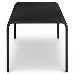 5 Star Hotel Minimalist Style Outdoor Black Dinning Table For 6