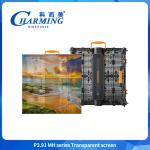 Ultra Lightweight Outdoor Curtain LED Display IP65 High Transparency 3.91mm 4K