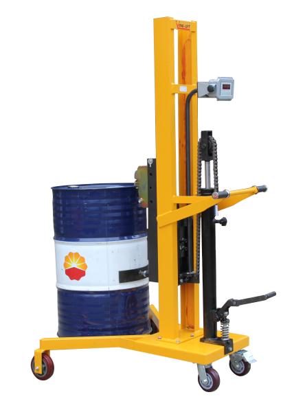 Electronic Balance Type 1100mm Lifting Height Manual Drum Stacker With 450Kg