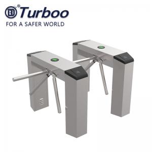 Wholesale SUS201 Tripod Turnstile Gate Barrier With Bi Direction Two RFID Readers from china suppliers