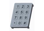 Rugged Panel Mount Metal Keypad Stainless Steel Waterproof 20mA