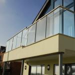 Outdoor Balcony Glass Railing Tempered Glass Toughened Glass Balustrade Railing
