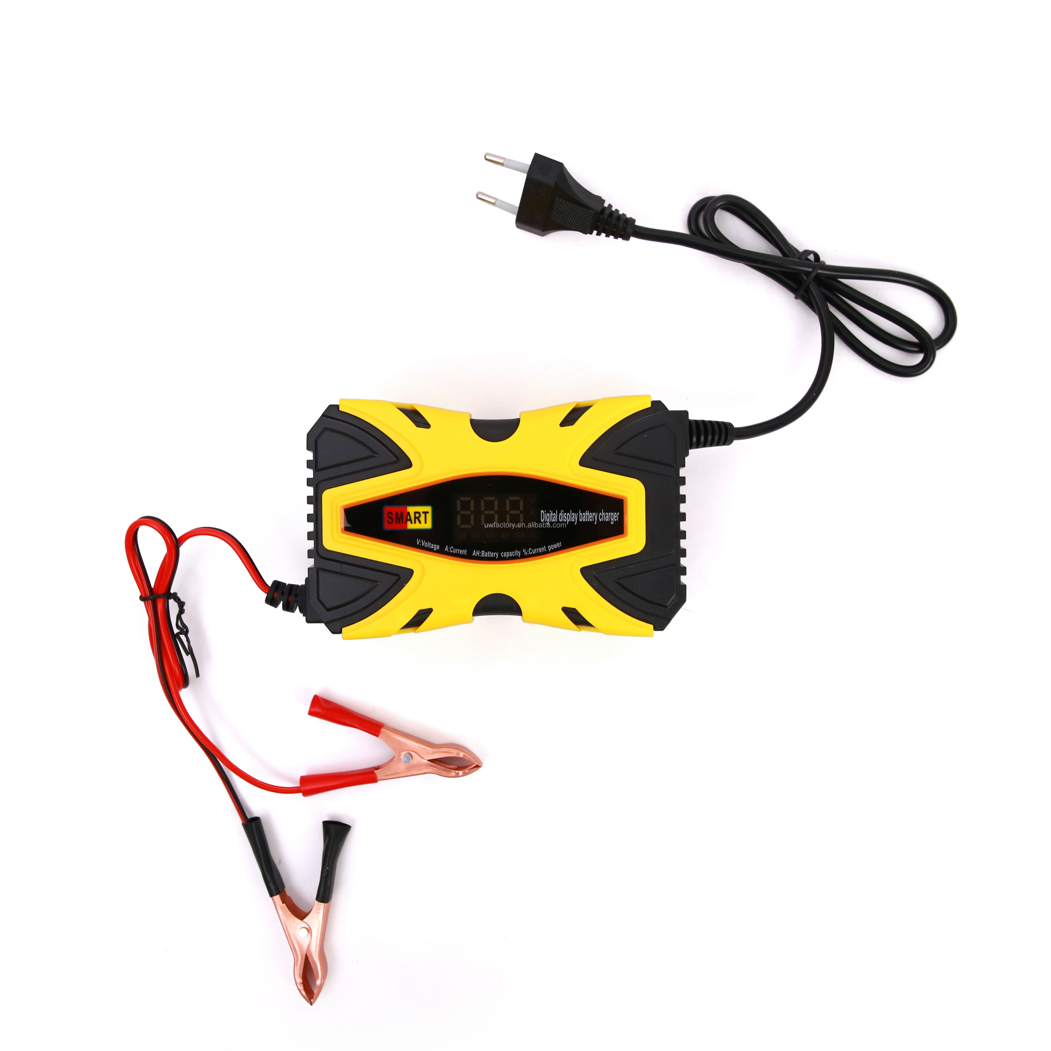 12V 6A Automatic Portable Car Battery Charger for GEL AGM Lead Acid Battery Private Mold Yes Connector Current Protection