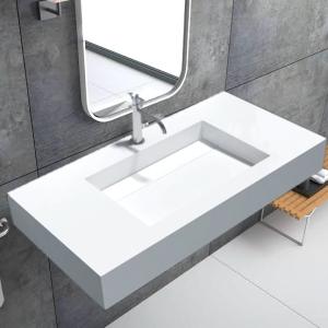 Wholesale Shower Room Wall Hung Basin / Sanitary Ware Small Wall Mounted Sink from china suppliers