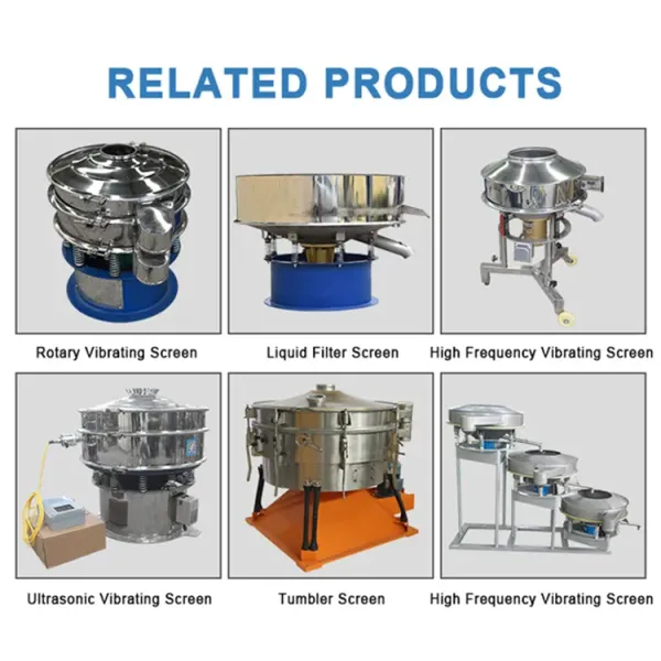 450 Circular Vibratory Sifter Liquid Fruit Juice Vibrating Filter Customized