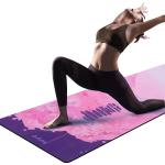 Custom Printed Yoga Floor Mat / Durable Multi Color Portable Yoga Mat