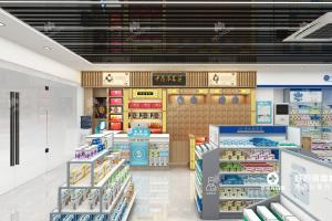 Wholesale 02-DYJYS005, Elegant and Simple Style Pharmacy Shop in Chongqing featuring 48 Main Fixtures within 96 Sqm and Approx. $11,333 Budget from china suppliers