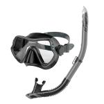 Hot Custom factory Low Volume Freediving Mask And Snorkel Sets Tempered glass