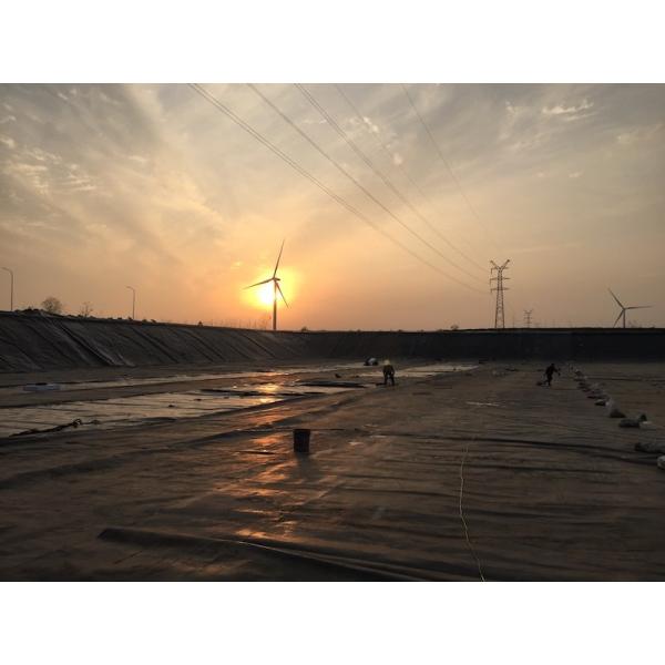 100% Virgin Plastic Sheet HDPE Geomembrane Liner Waterproof For Aquaculture Pools