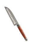 Walnut Kitchen Knife Sets 32.2cm 5Cr15Mov Stainless Steel 0.4kg With Laser